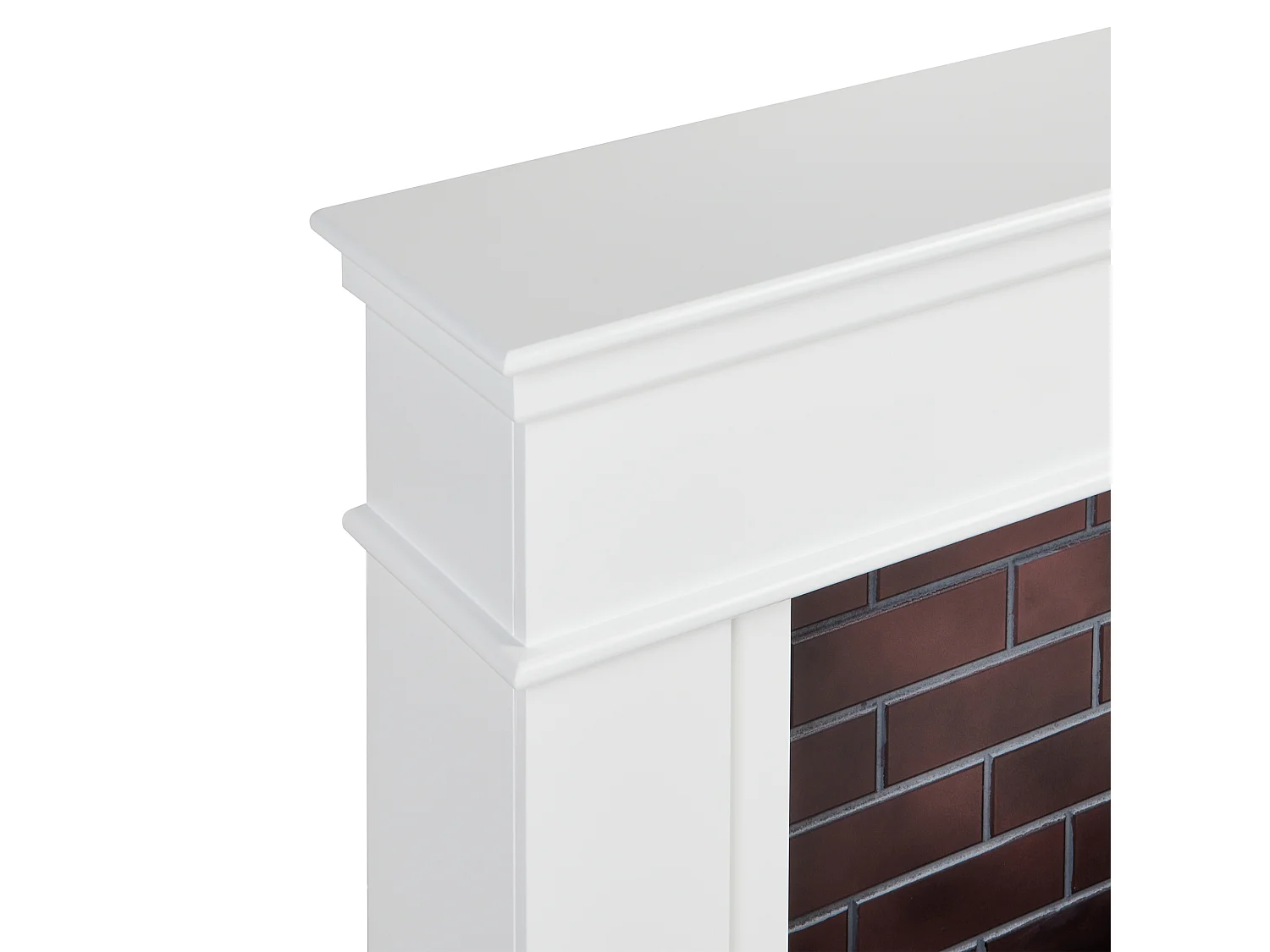 Chauffage de cheminée électrique NAMIB Avec télécommande Blanc