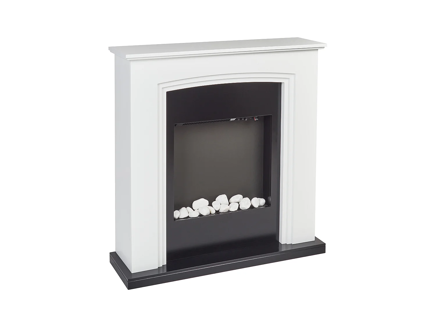 Chauffage de cheminée électrique NYIRI Blanc