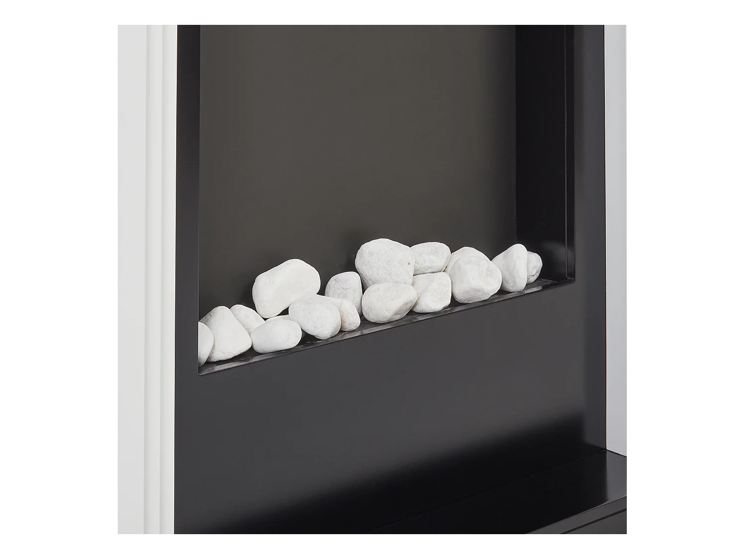 Chauffage de cheminée électrique NYIRI Blanc