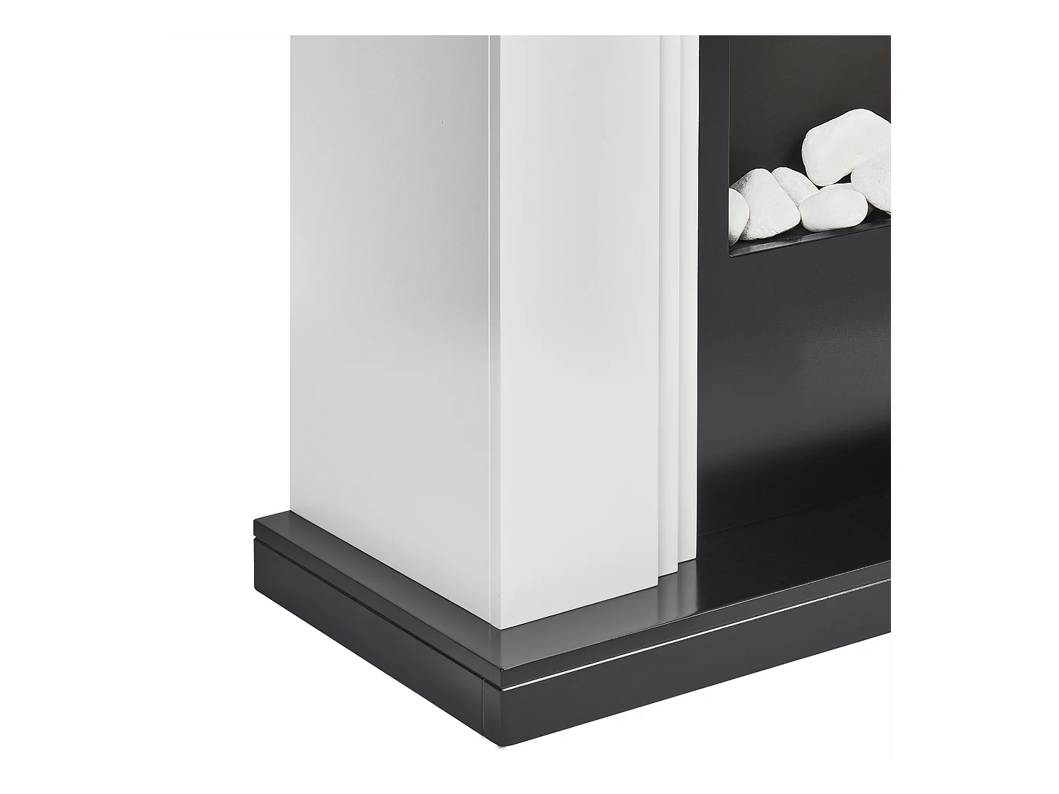 Chauffage de cheminée électrique NYIRI Blanc