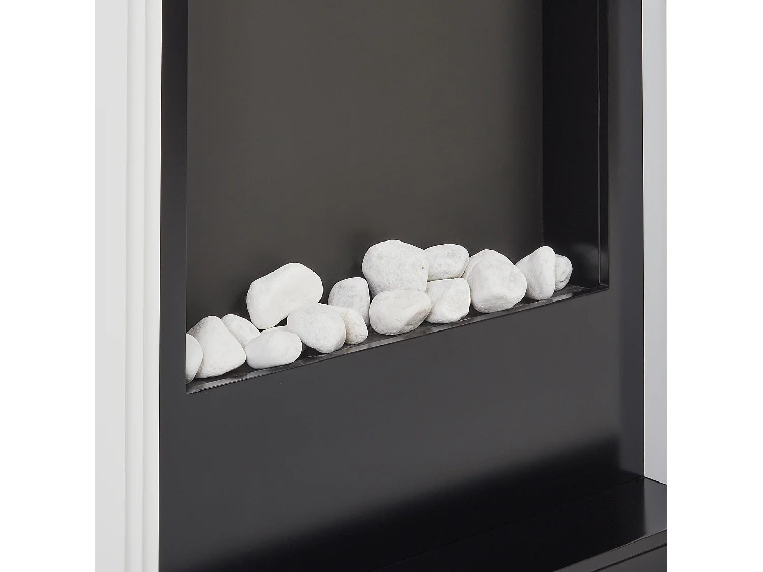 Chauffage de cheminée électrique NYIRI Blanc