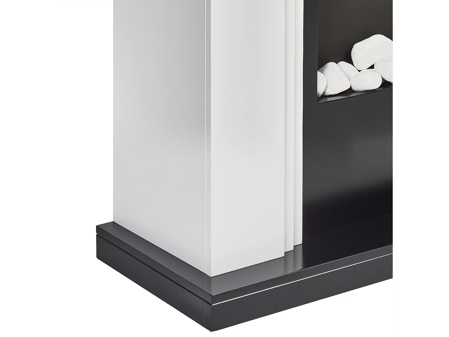 Chauffage de cheminée électrique NYIRI Blanc