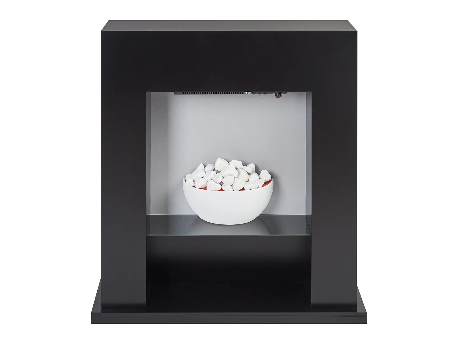 Chauffage de cheminée électrique DJURAB Noir