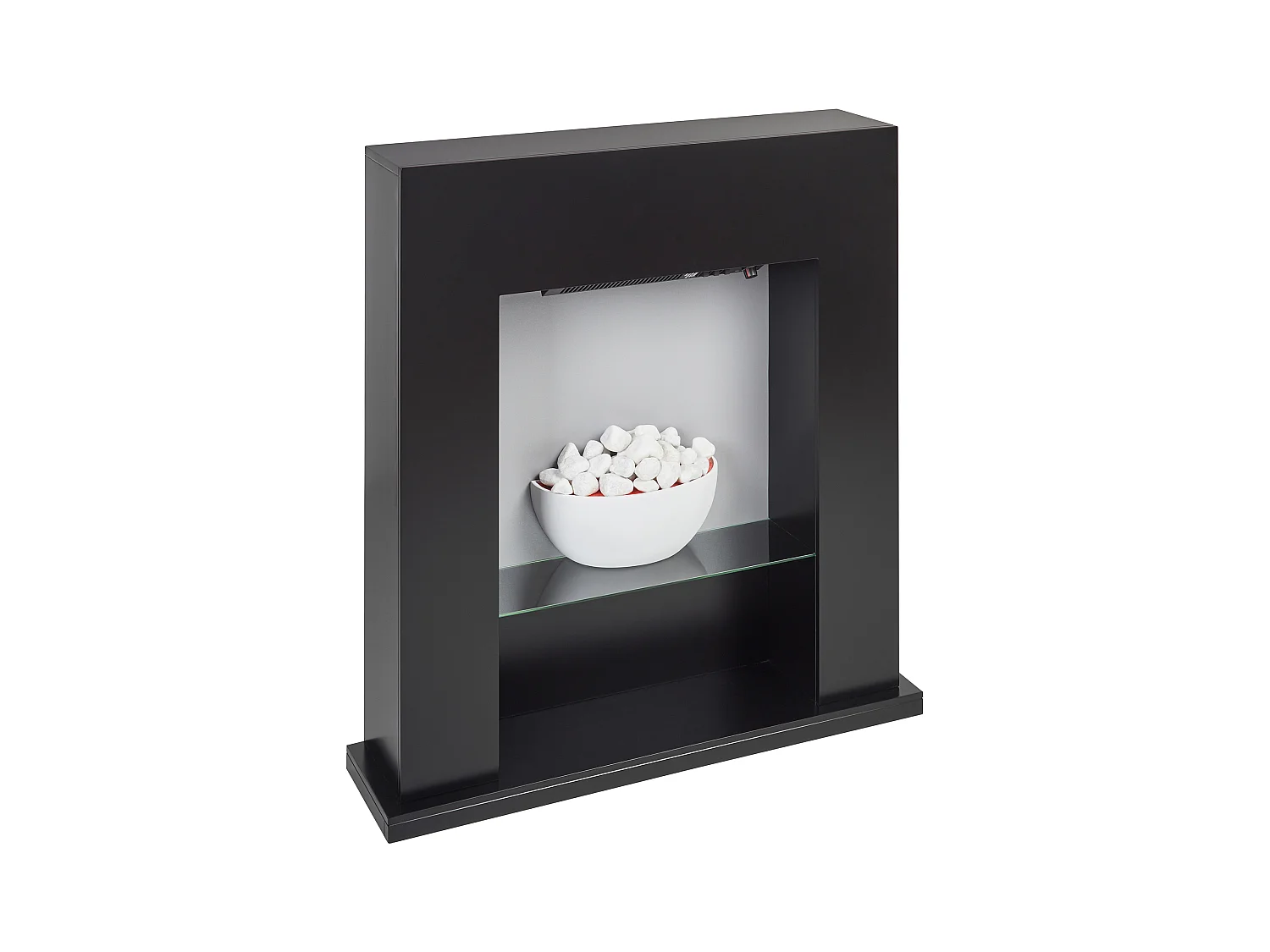 Chauffage de cheminée électrique DJURAB Noir