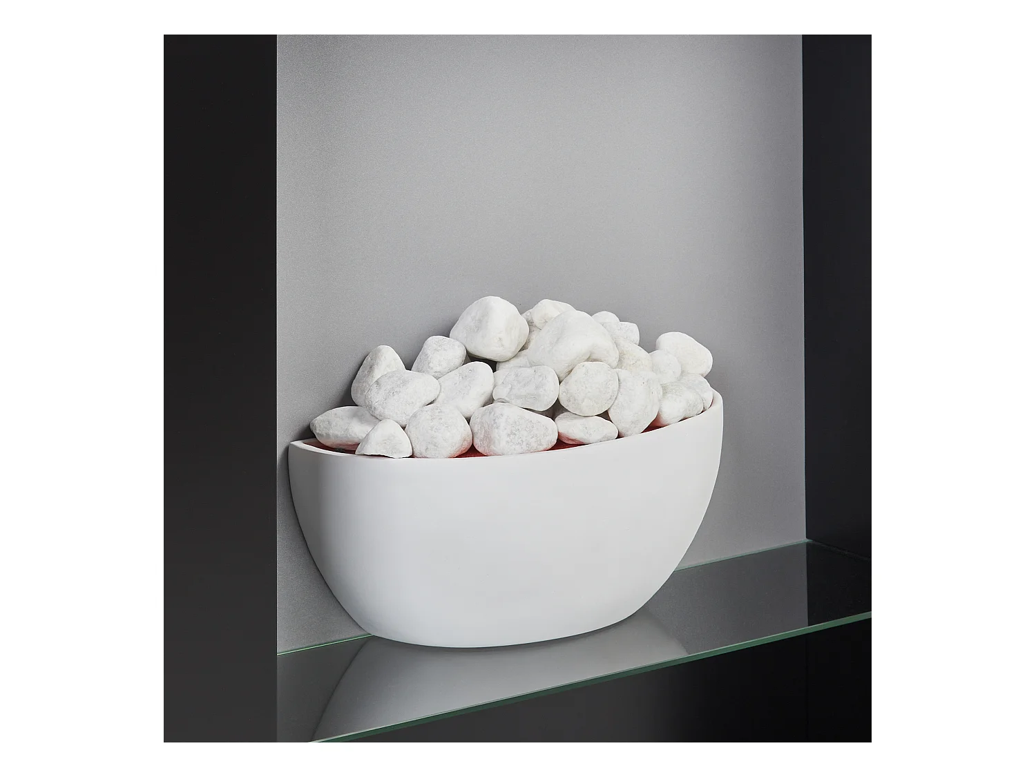 Chauffage de cheminée électrique DJURAB Noir