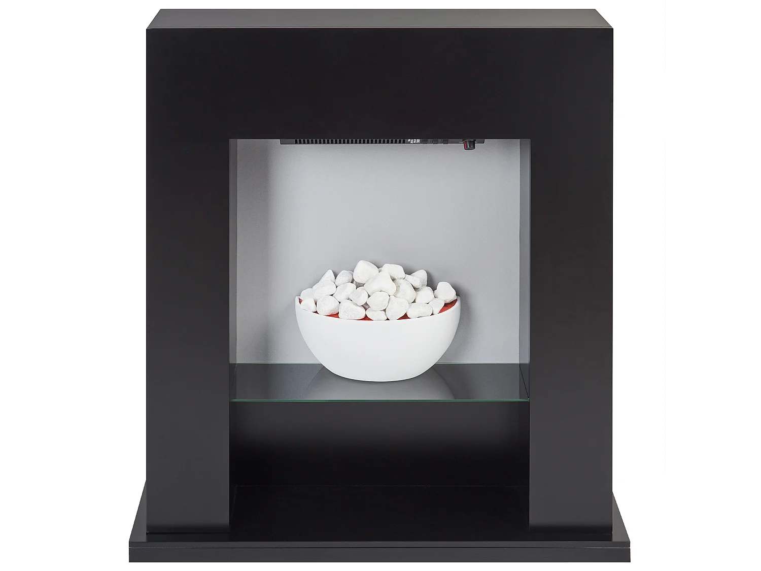 Chauffage de cheminée électrique DJURAB Noir