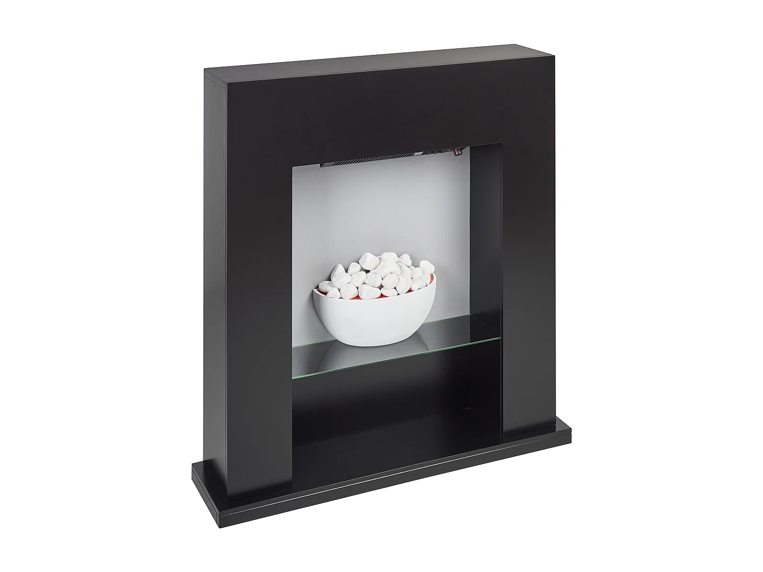 Chauffage de cheminée électrique DJURAB Noir