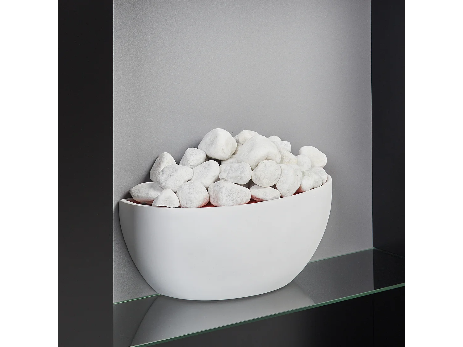 Chauffage de cheminée électrique DJURAB Noir