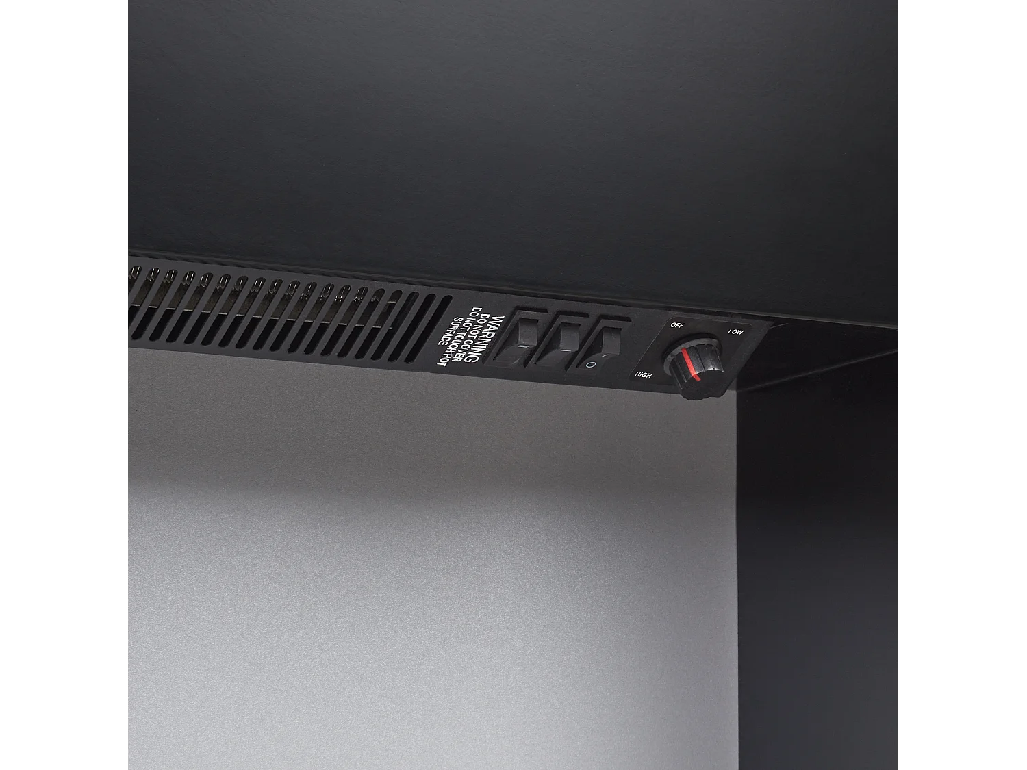 Chauffage de cheminée électrique DJURAB Noir