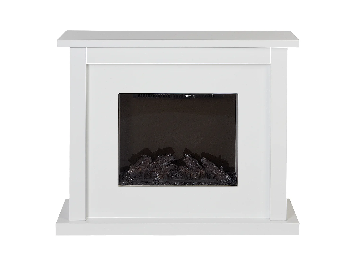 Elektrokamin mit Heizfunktion KAROO mit Fernbedienung Weiss