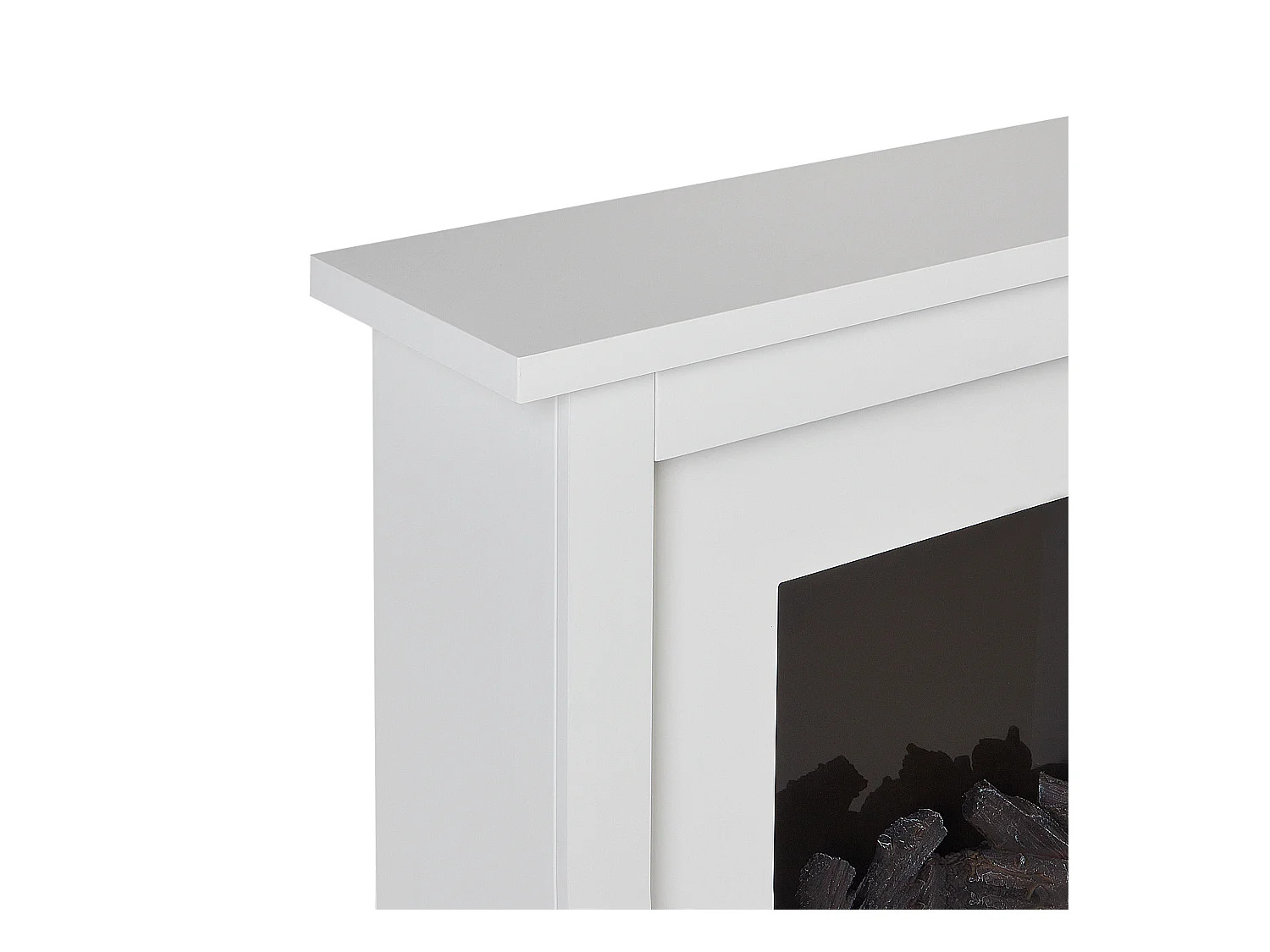 Elektrokamin mit Heizfunktion KAROO mit Fernbedienung Weiss