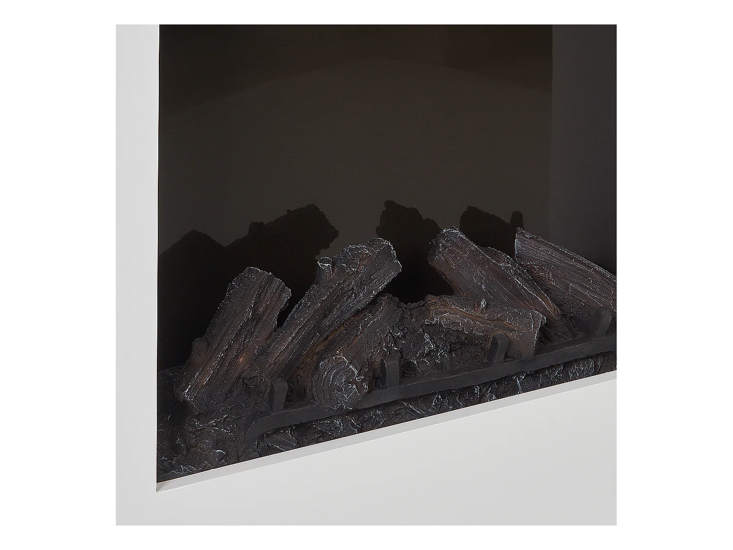 Stufa Elettrica per Camino KAROO con telecomando Bianco