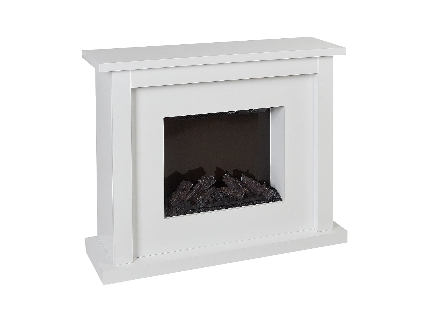 Stufa Elettrica per Camino KAROO con telecomando Bianco