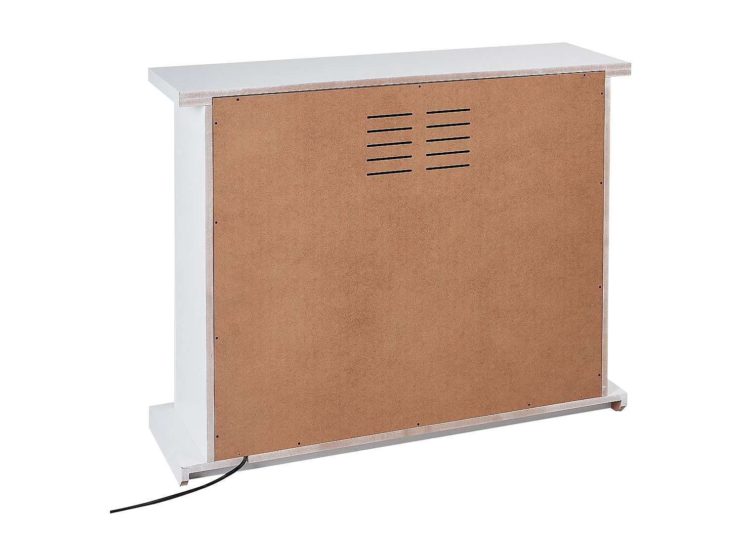 Chauffage de cheminée électrique KAROO Avec télécommande Blanc