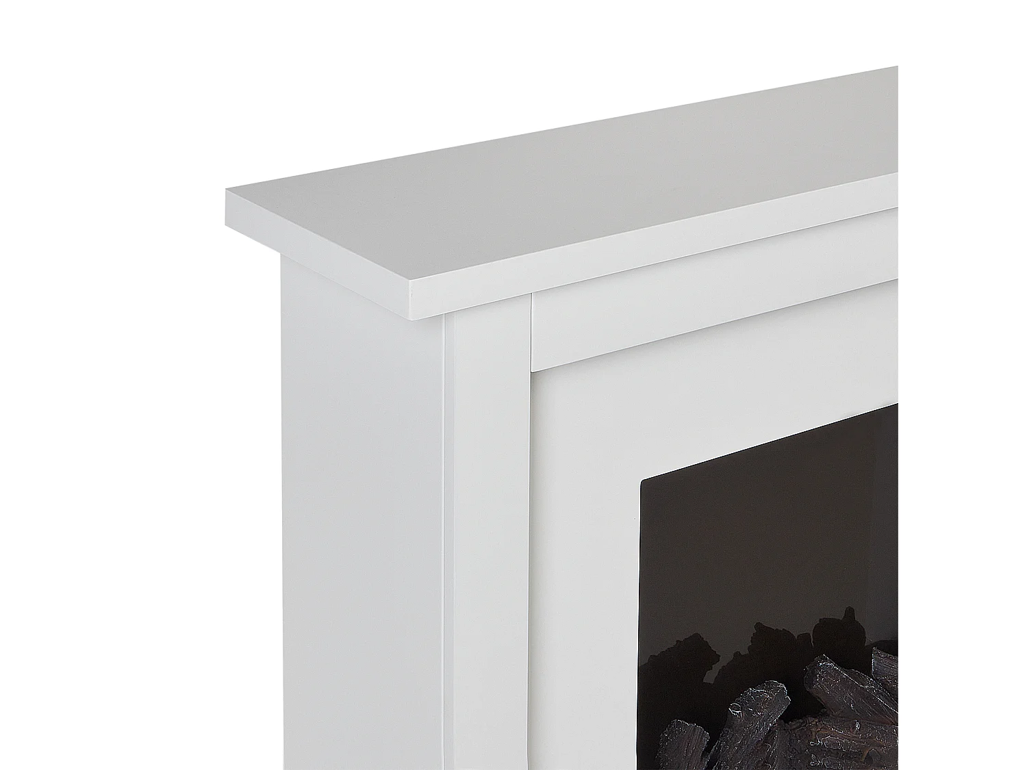 Chauffage de cheminée électrique KAROO Avec télécommande Blanc