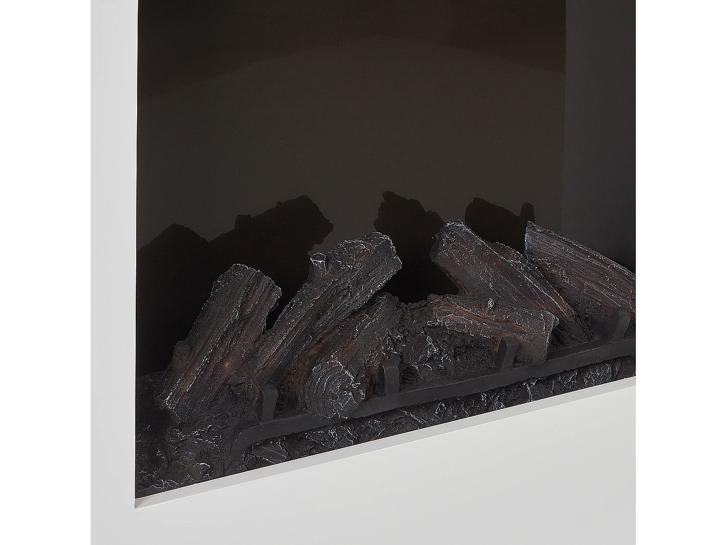 Chauffage de cheminée électrique KAROO Avec télécommande Blanc