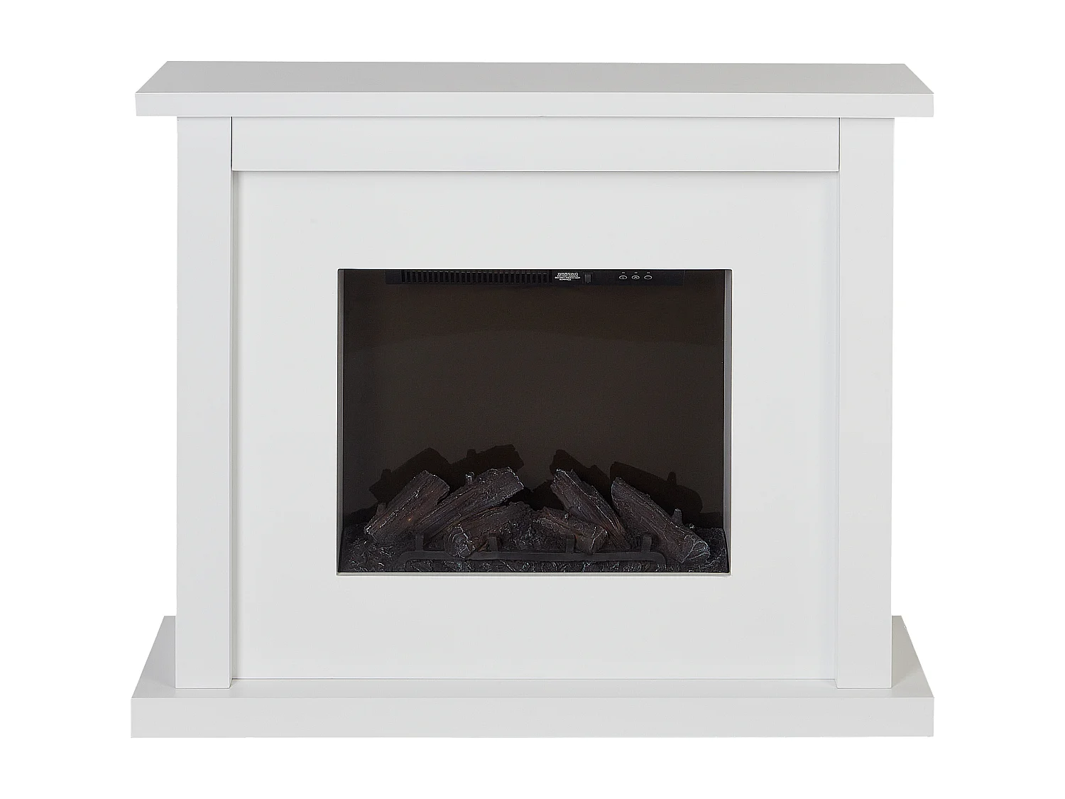 Elektrische haard met verwarmingsfunctie KAROO Wit
