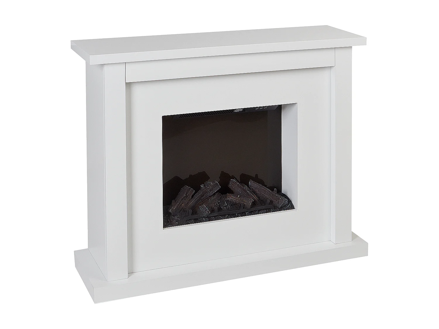 Elektrische haard met verwarmingsfunctie KAROO Wit