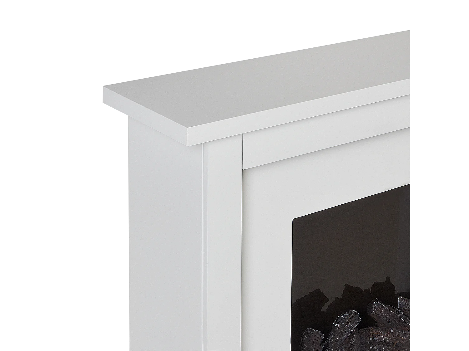 Elektrische haard met verwarmingsfunctie KAROO Wit