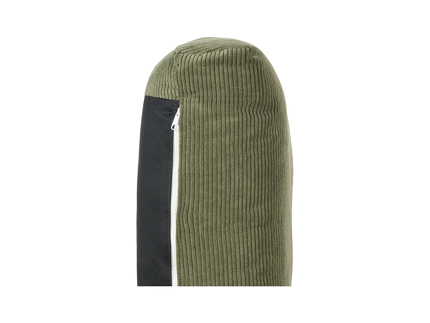 Canapé d'Angle à droite en Velours Côtelé Pieds en Bois Vert Siggard