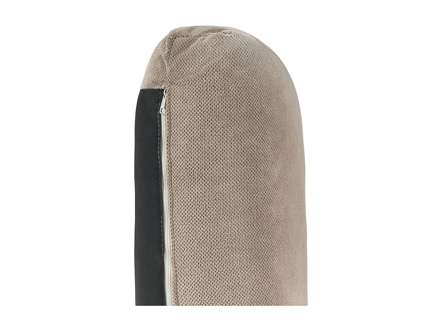 Canapé d'Angle à droite en Tissu Pieds en Bois Taupe Siggard