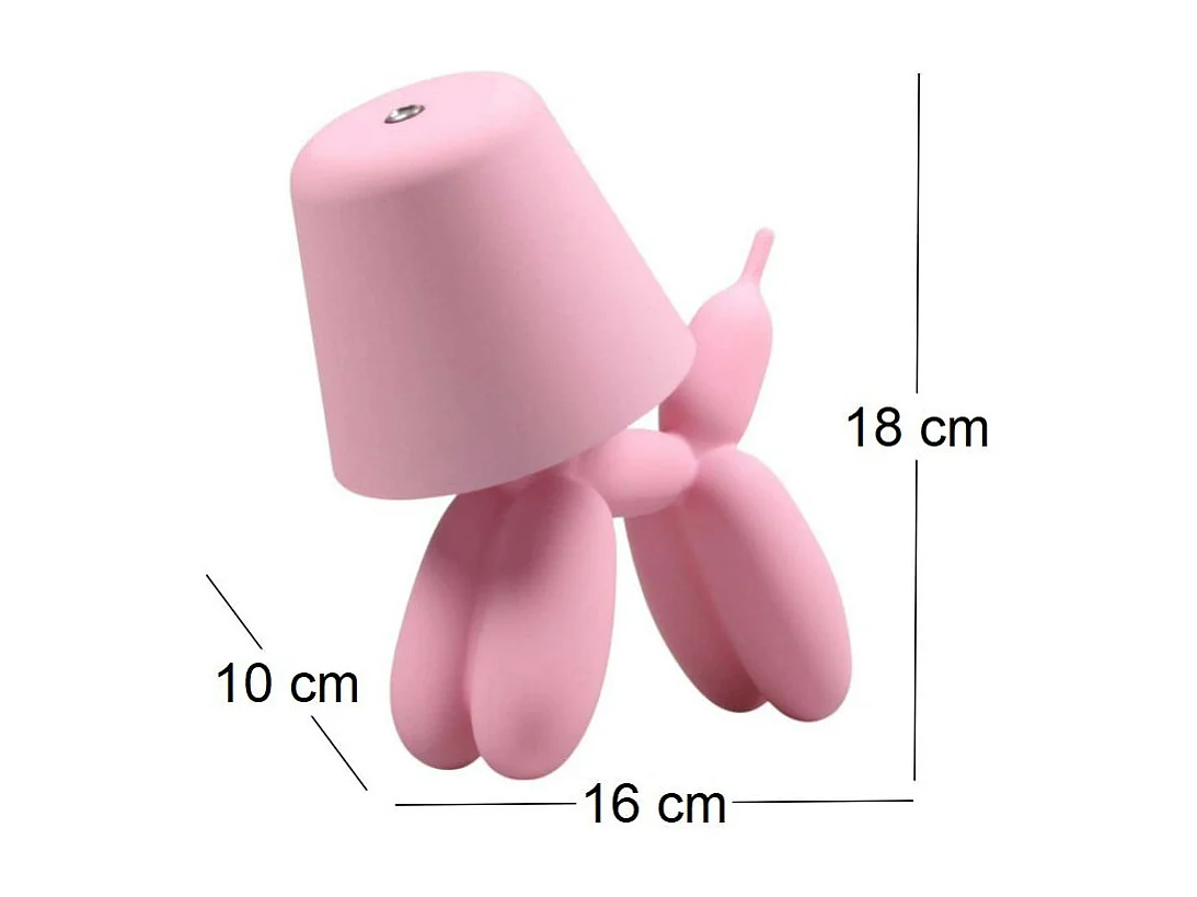 Lampe à poser led Balloon dog 16 x 10 x 18 cm