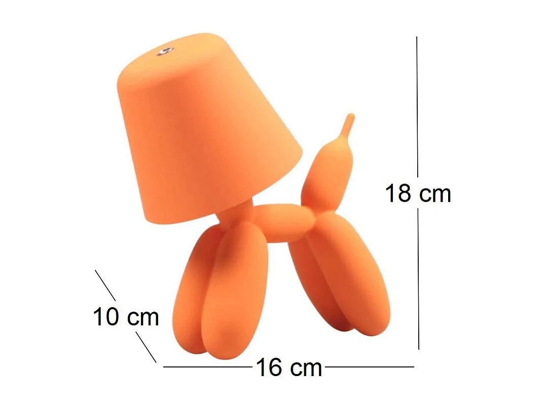 Lampe à poser led Balloon dog 16 x 10 x 18 cm