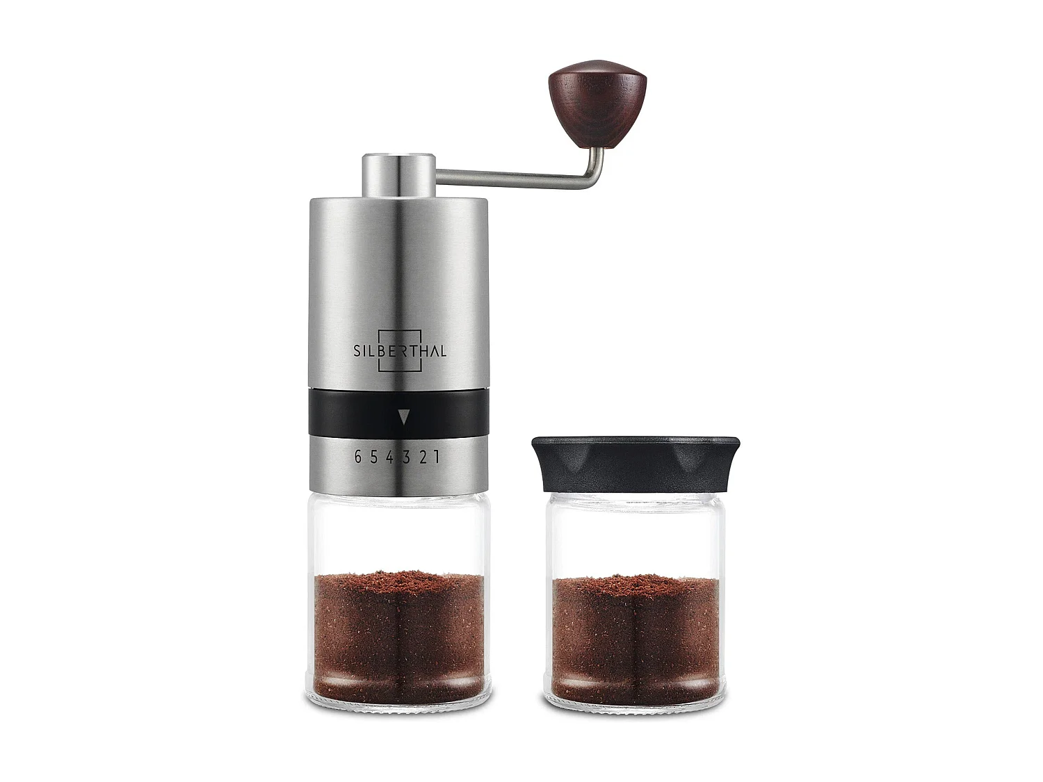 SILBERTHAL Kaffeemühle Manuell Kegelmahlwerk -