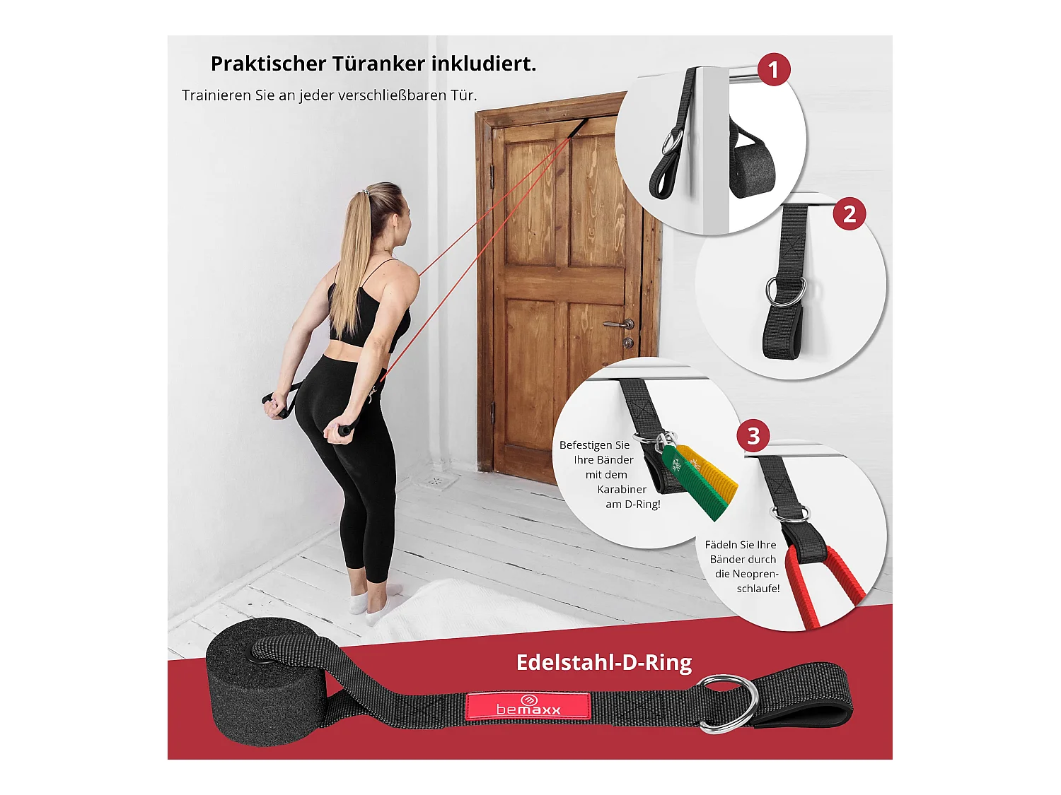 Resistance Bands Set mit Trainings-eBook -