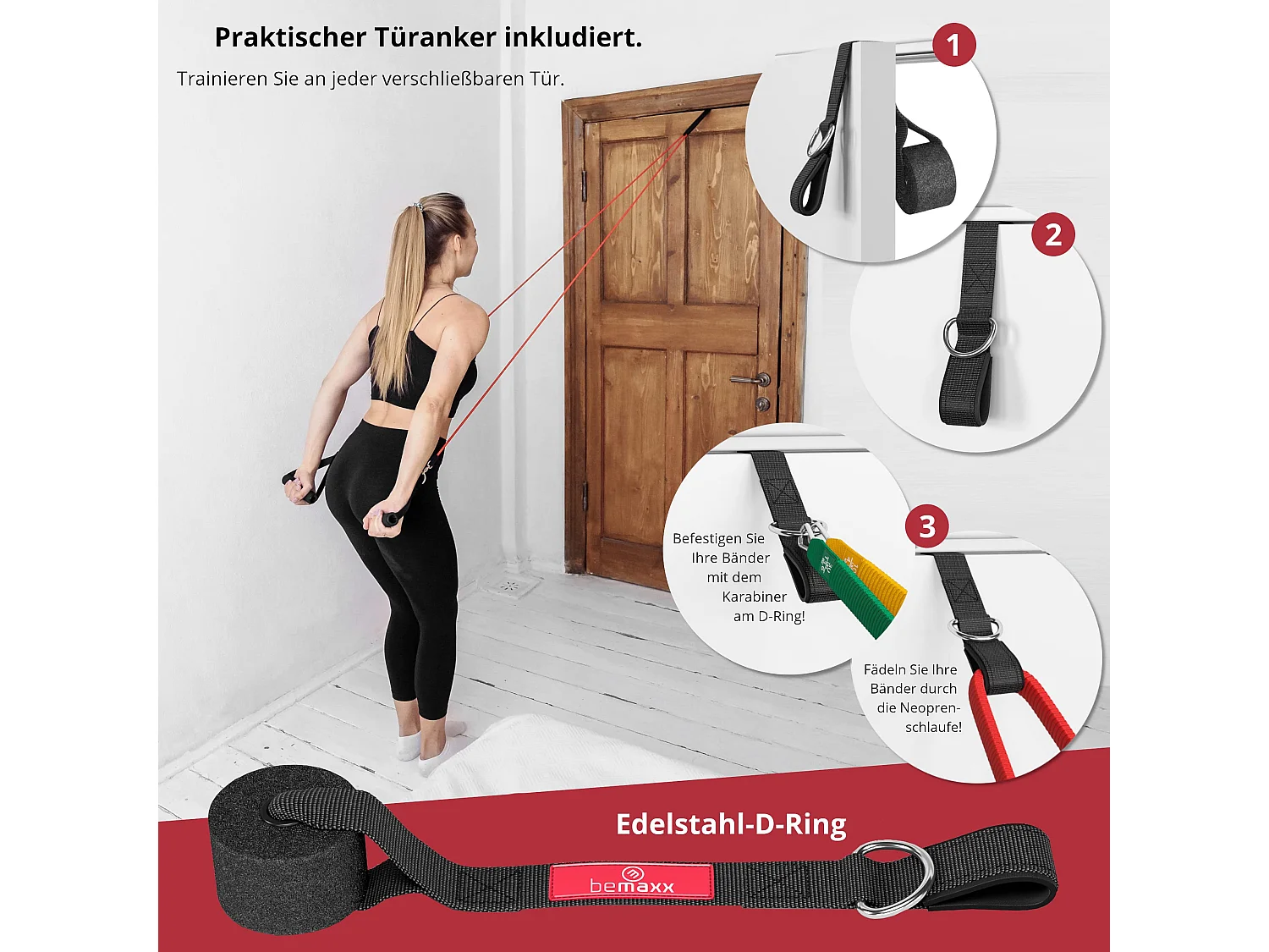 Resistance Bands Set mit Trainings-eBook -