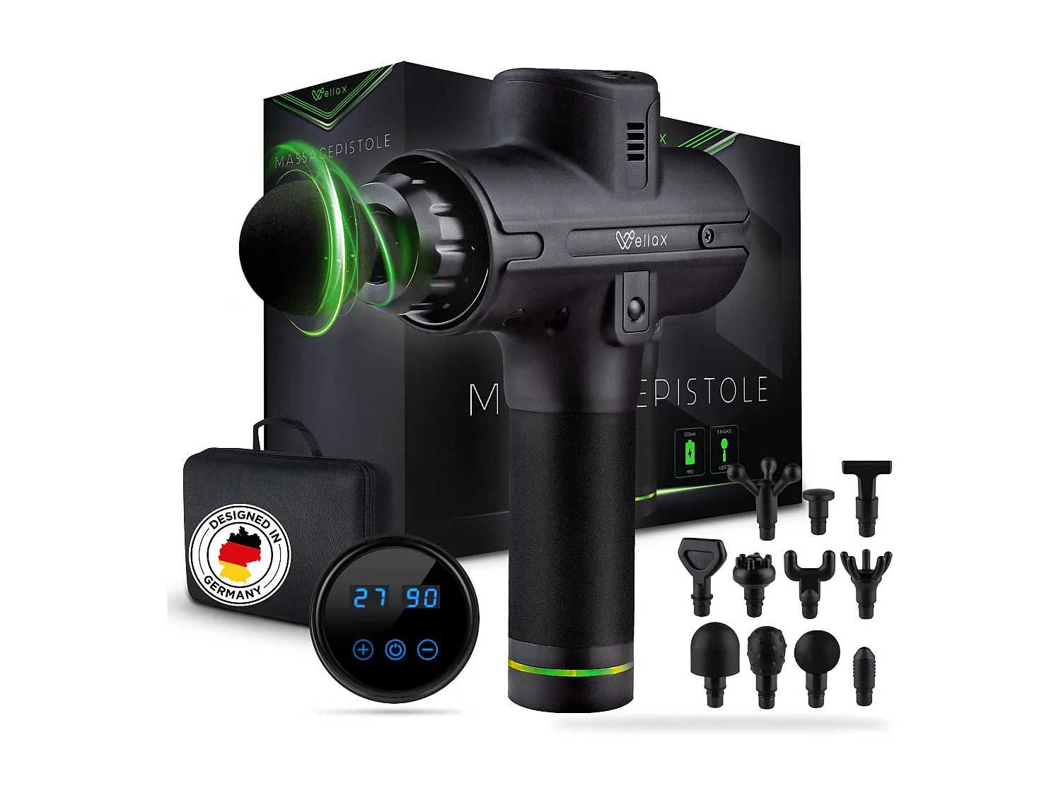 Wellax Massagepistole - Leistungsstarke Gymnastic