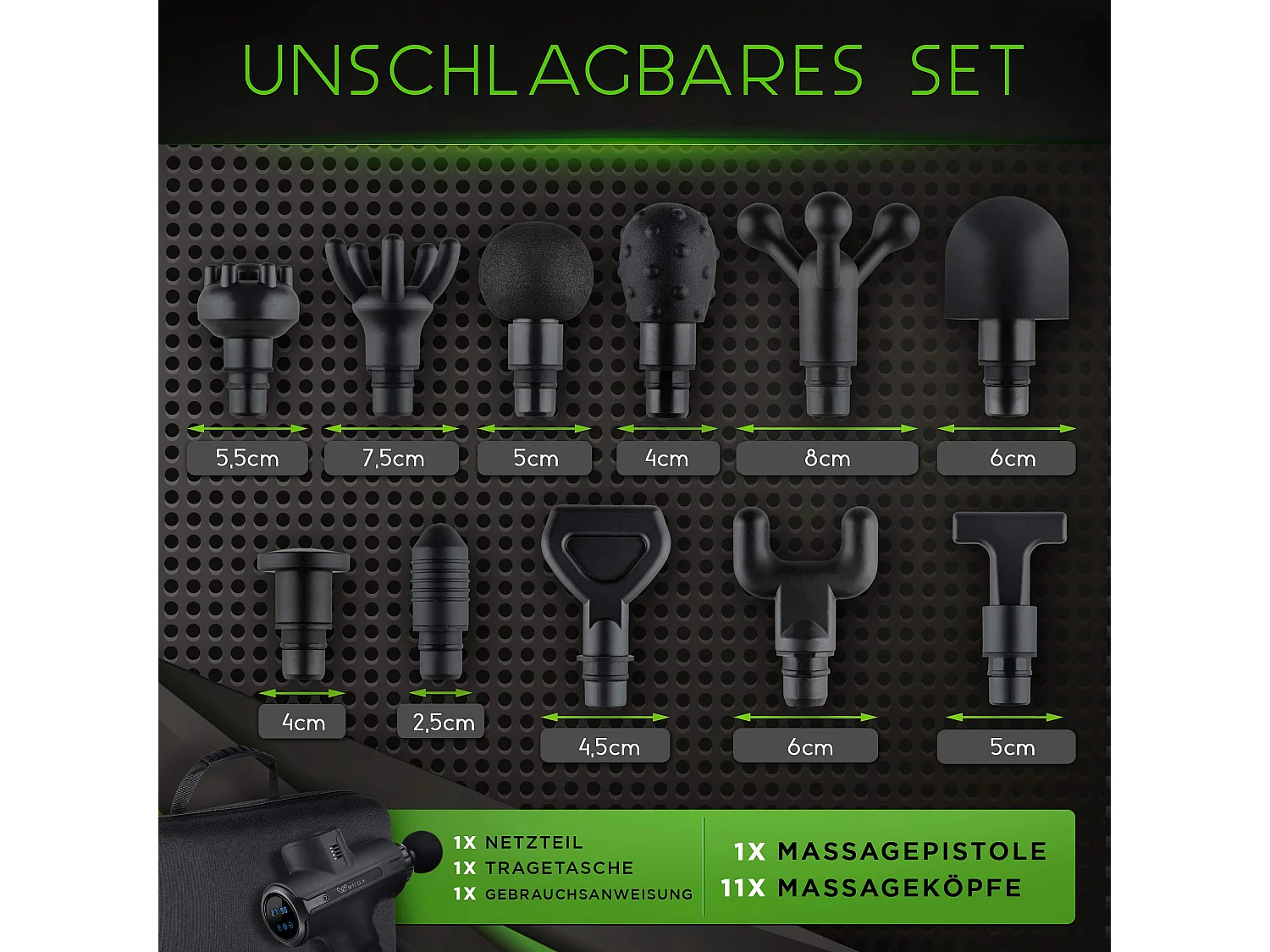 Wellax Massagepistole - Leistungsstarke Gymnastic