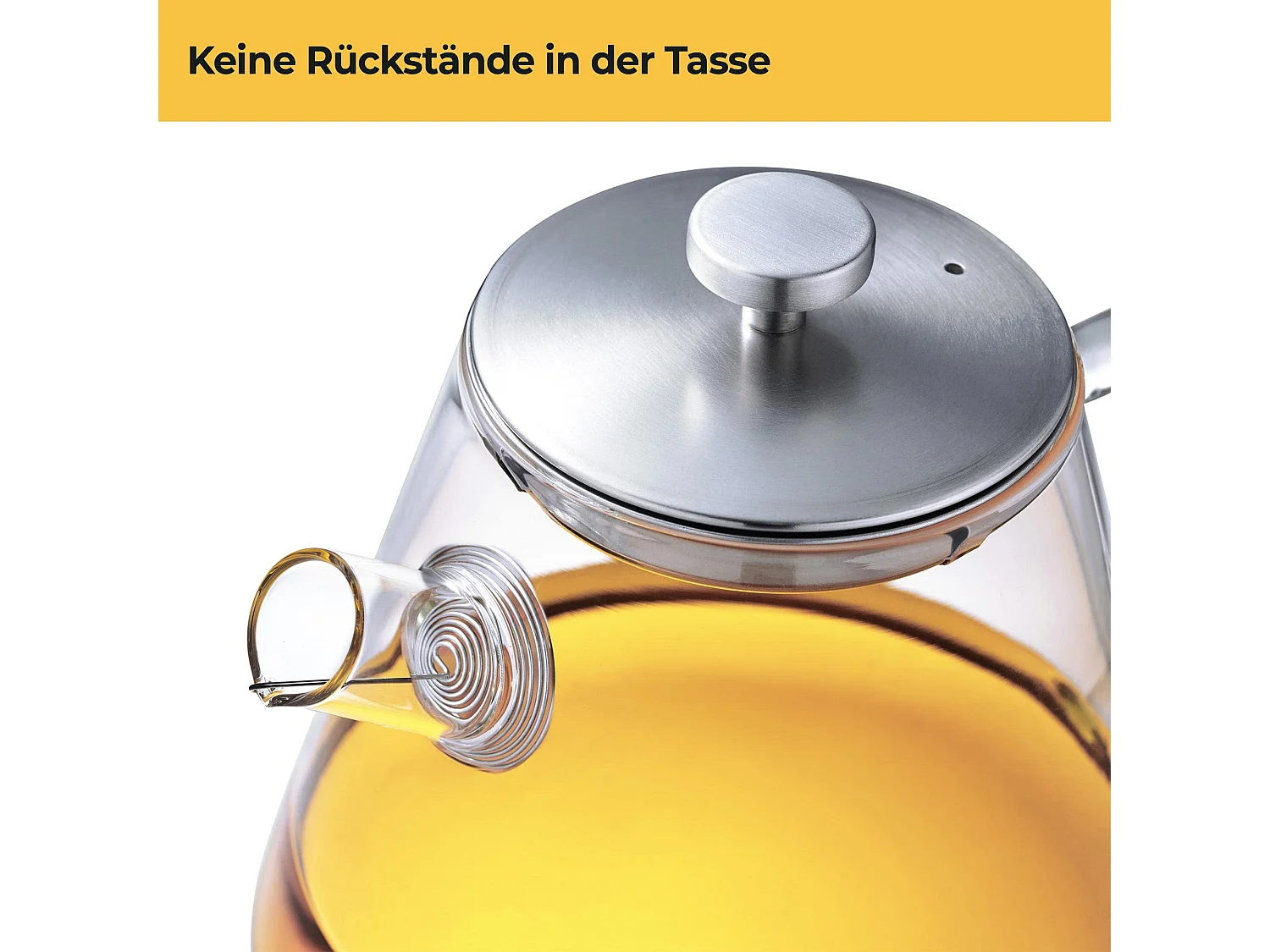 SILBERTHAL Teekanne mit Siebeinsatz - Glas - 1,5