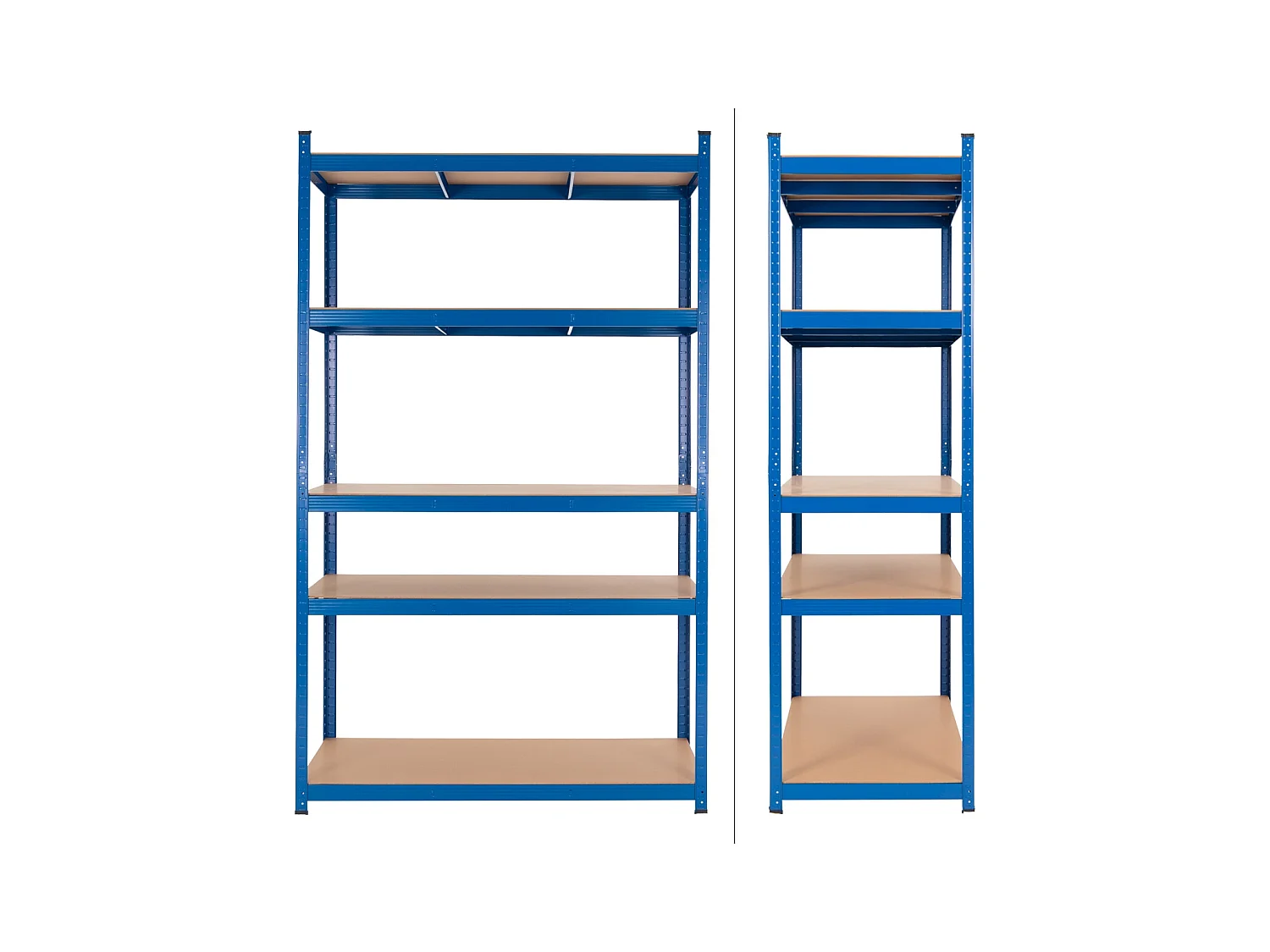 Portaoggetti da garage in metallo blu 200x100x50 cm ECD Germany