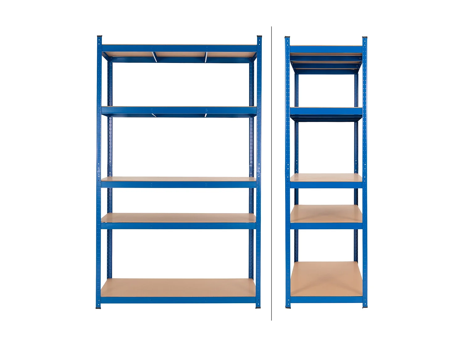 Étagère de rangement garage stockage métallique bleu 200x100x50 cm ECD Germany