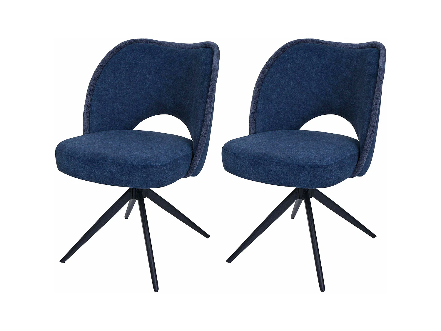 Esszimmerstuhl MCW-N72 (2er-Set), Blau