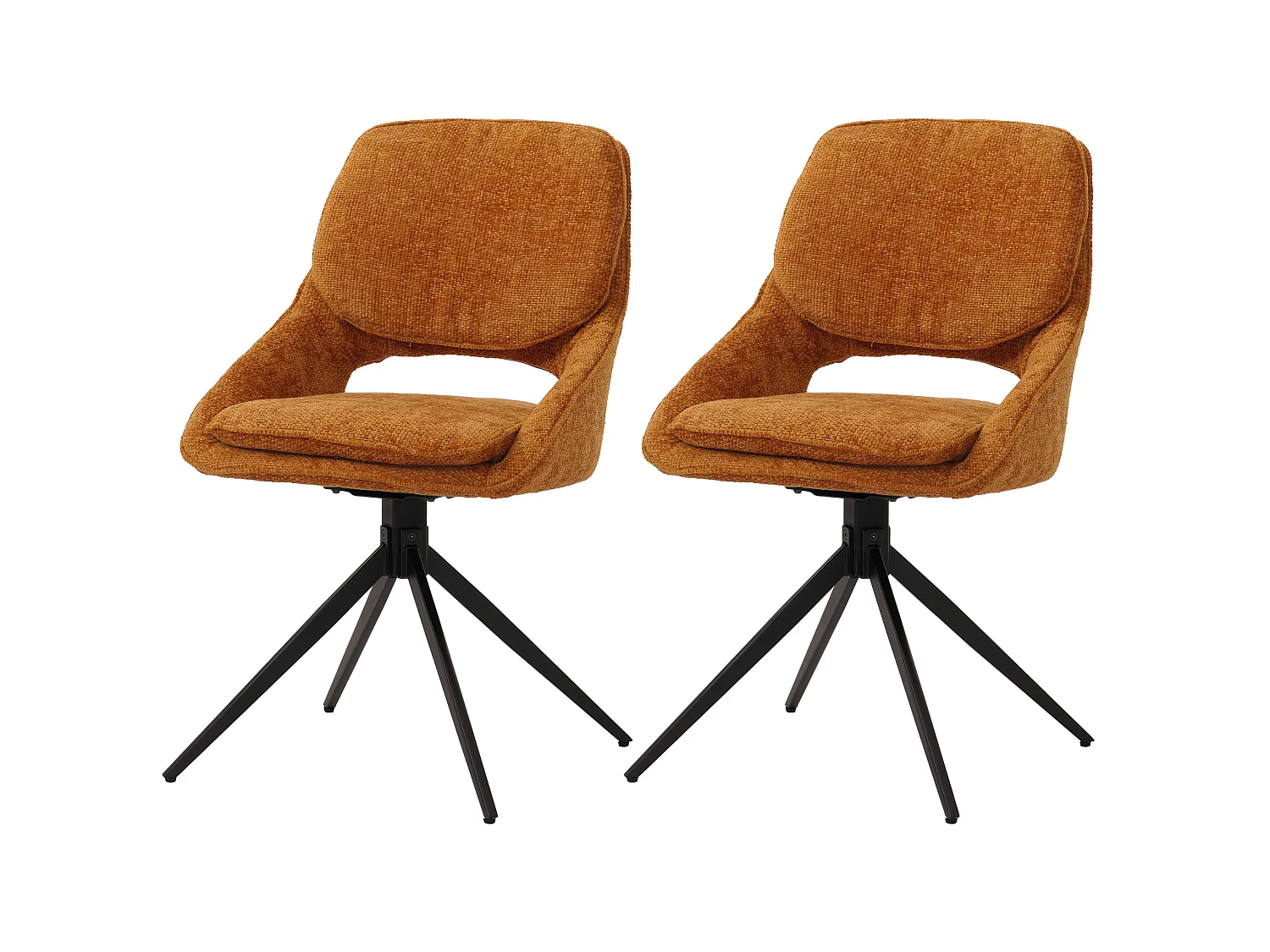 Esszimmerstuhl MCW-N73 (2er-Set), Ocker-gelb