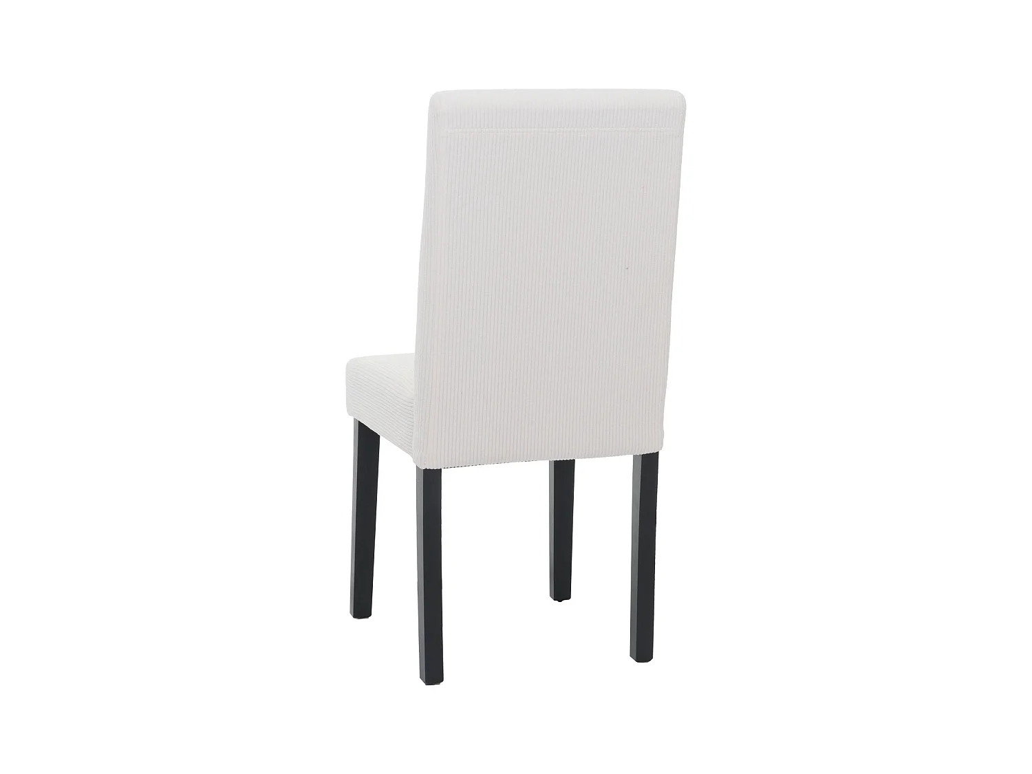 Chaise de salle à manger Littau Velours (lot de 6),  crème, pieds foncés