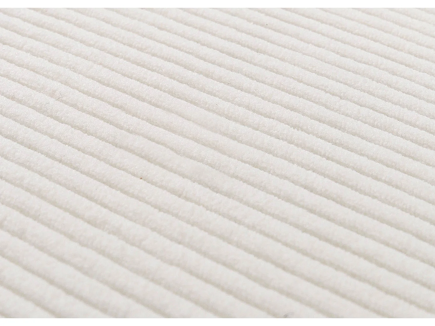 Chaise de salle à manger Littau Velours (lot de 6),  crème, pieds foncés