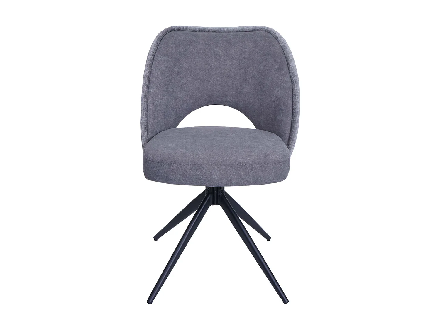 Chaise de salle à manger MCW-N72 (lot de 6),  gris foncé
