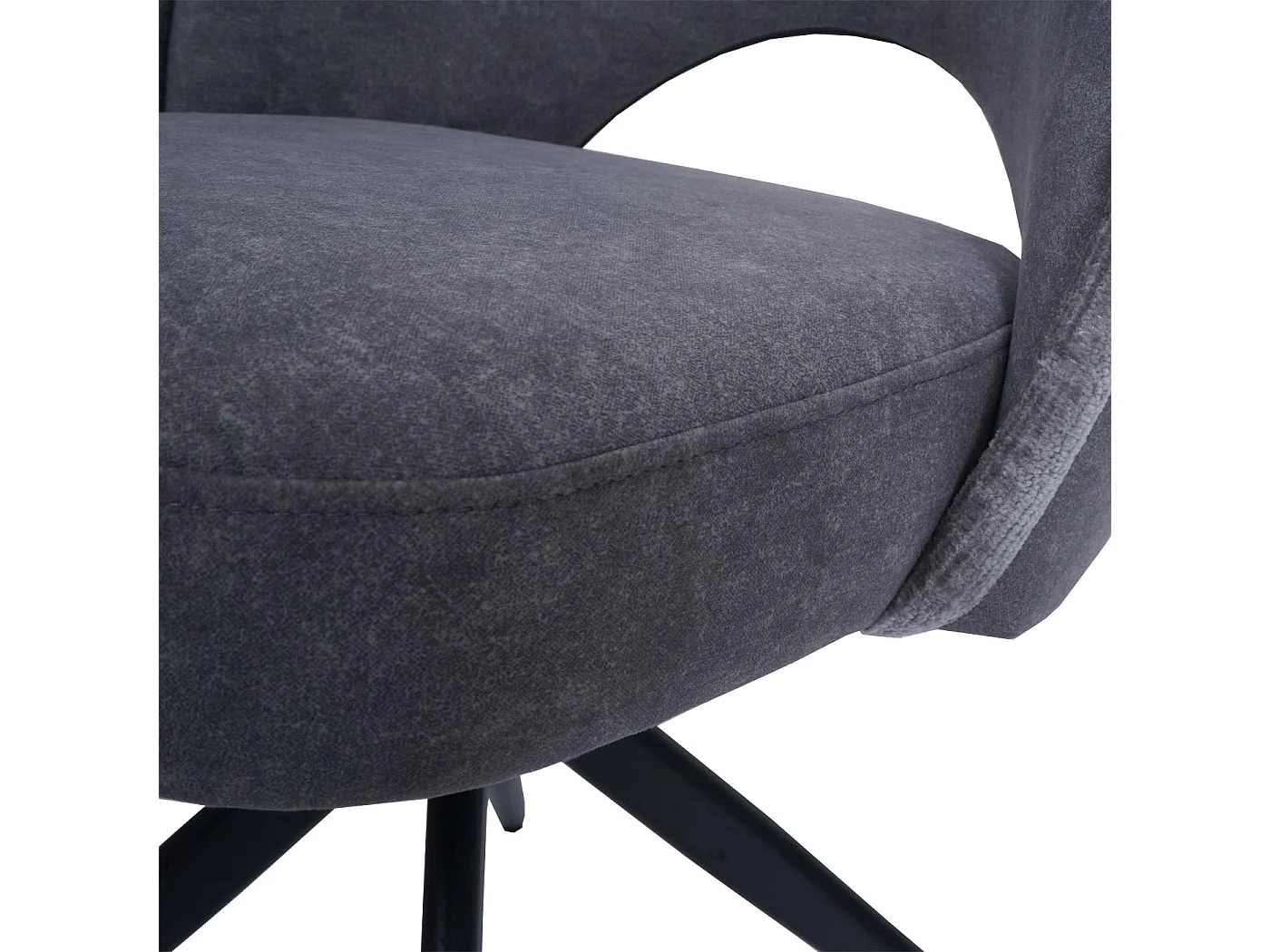 Dining chair MCW-N72 (set of 6),  dark grey