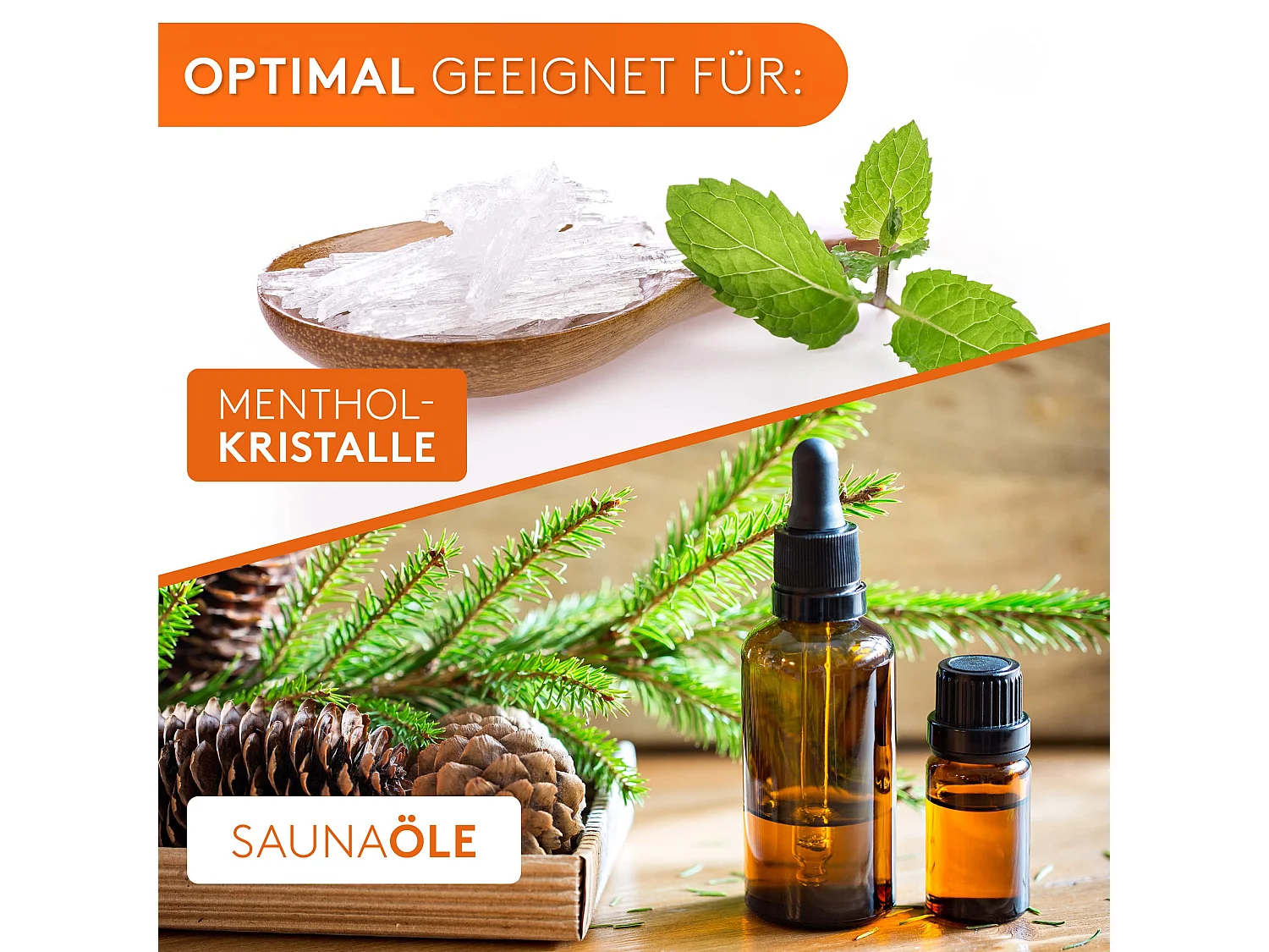 ALPENHAUCH Sauna Aromaschale aus massivem