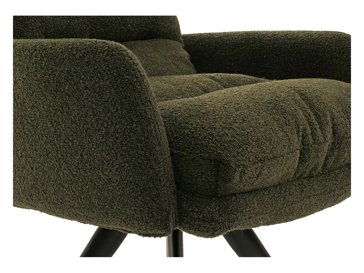 Chaise de salle à manger MCW-G66 Bouclé (lot de 6),  vert, avec accoudoirs