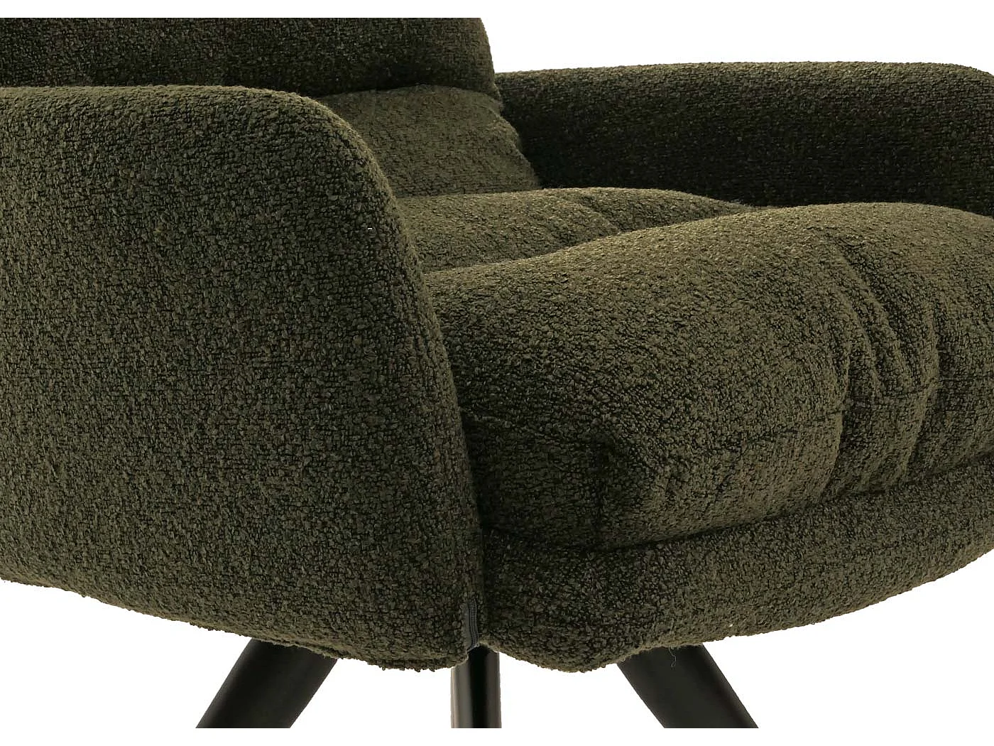 Chaise de salle à manger MCW-G66 Bouclé (lot de 6),  vert, avec accoudoirs