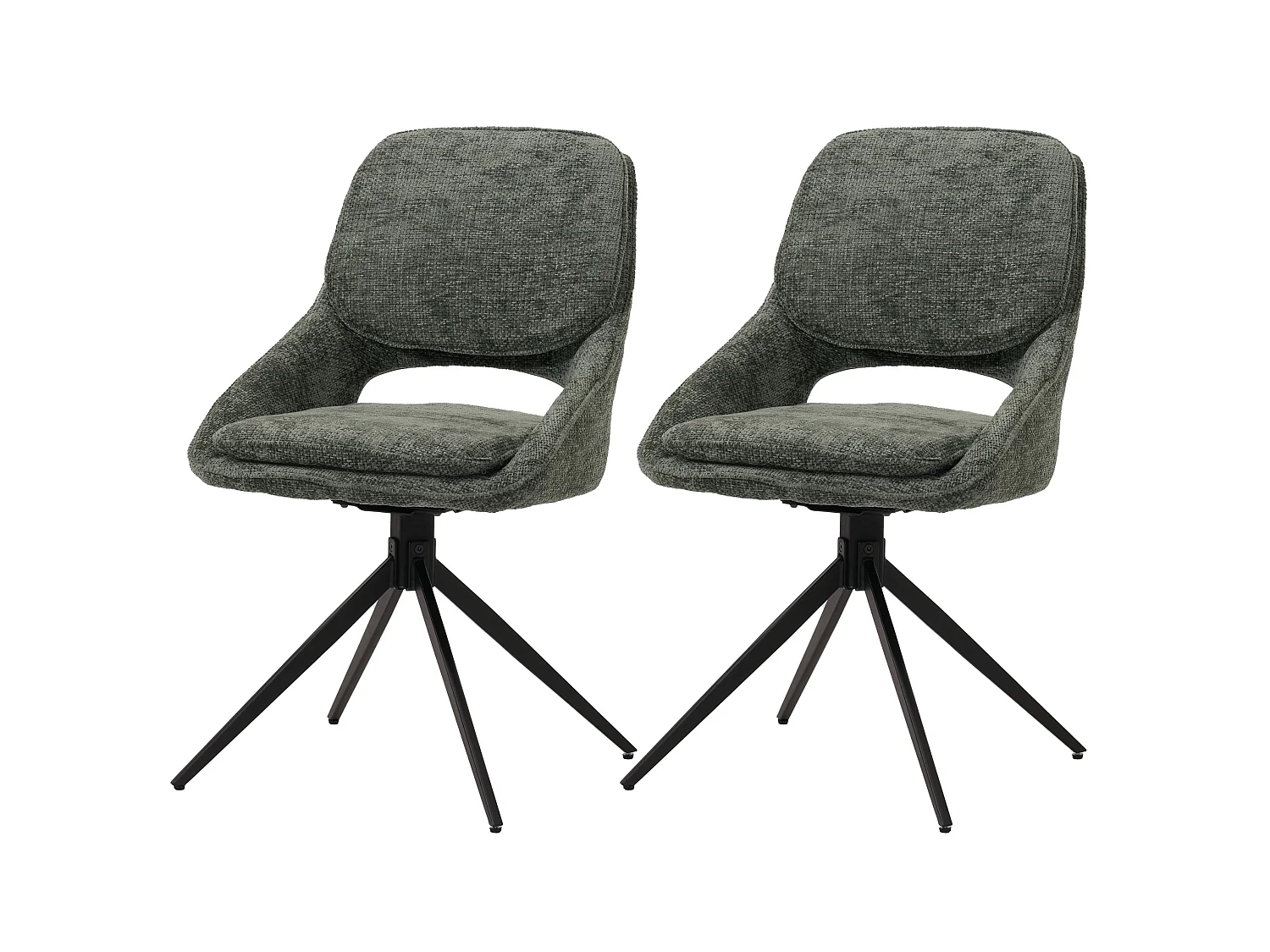 Krzesło do jadalni MCW-N73 (zestaw 2 sztuk),  zielony