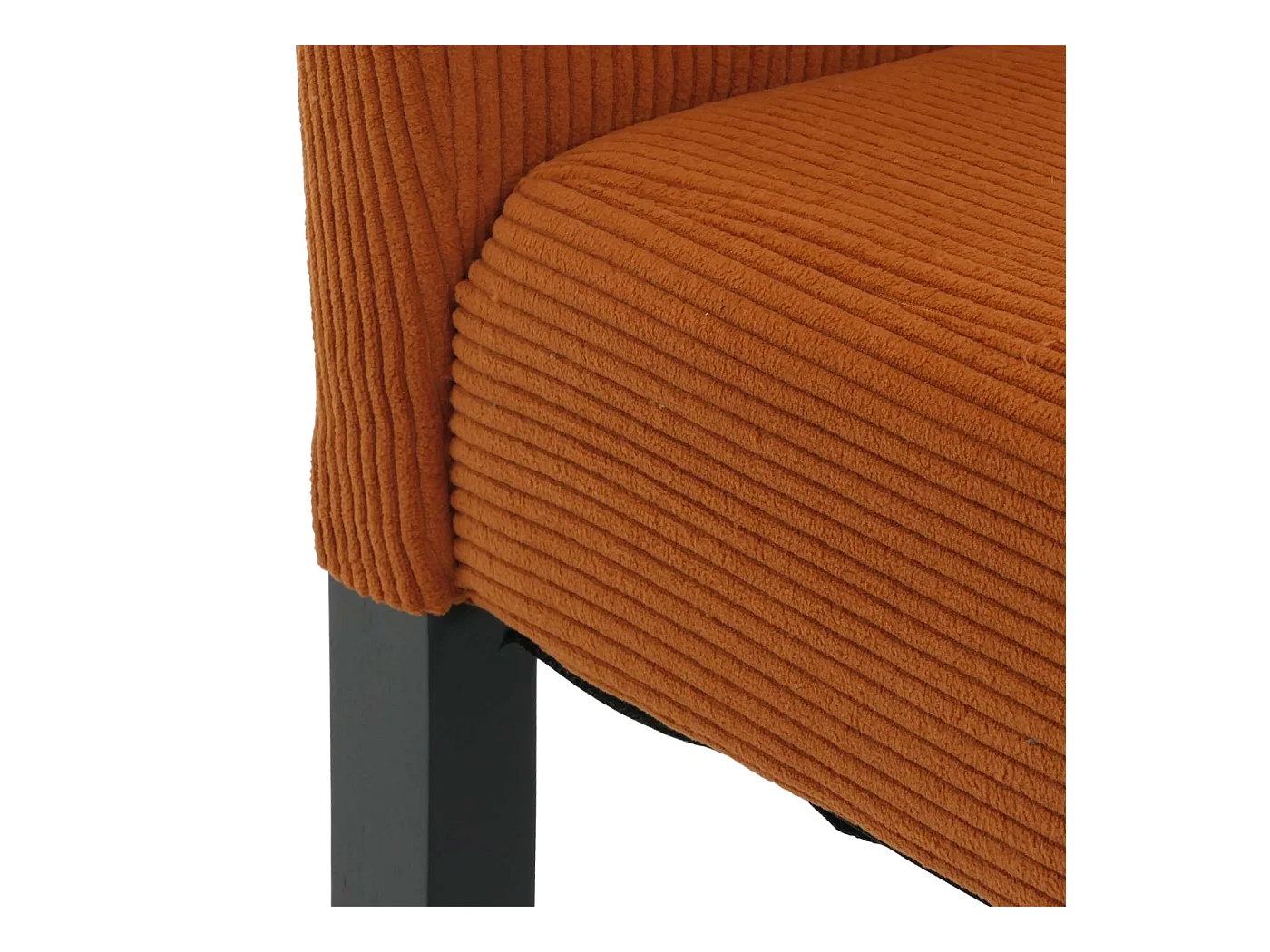 Chaise de salle à manger Littau Velours (lot de 6),  terracotta, pieds foncés