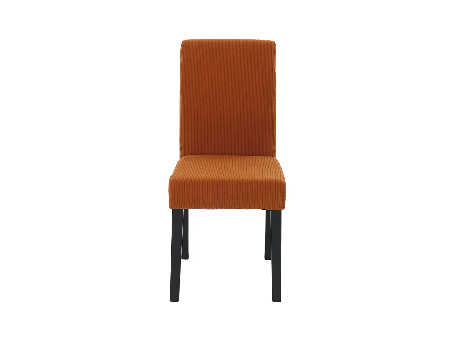 Chaise de salle à manger Littau Velours (lot de 6),  terracotta, pieds foncés
