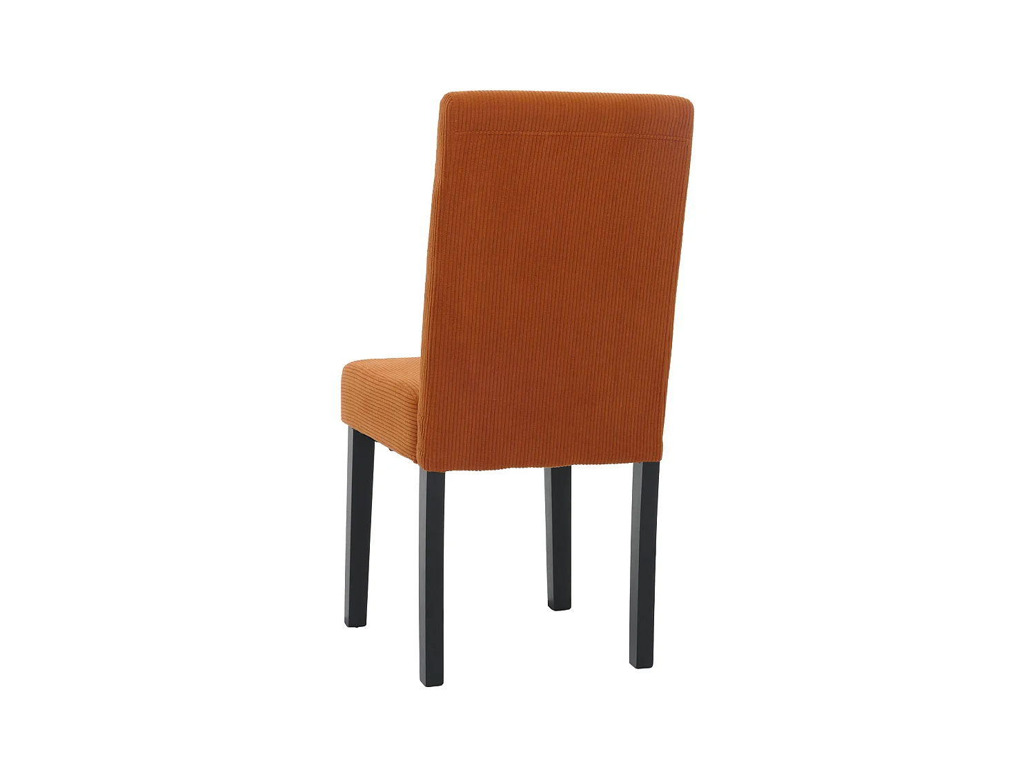 Chaise de salle à manger Littau Velours (lot de 6),  terracotta, pieds foncés
