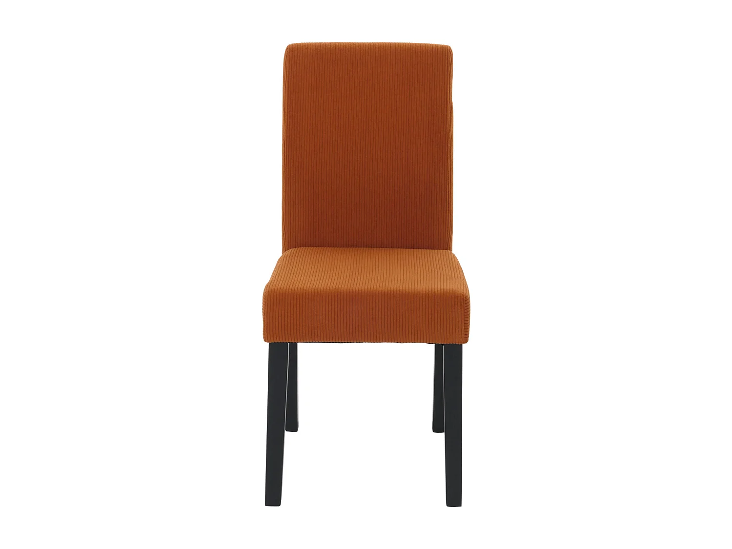 Cadeira de jantar Littau Cord (conjunto de 6),  terracota, pernas escuras