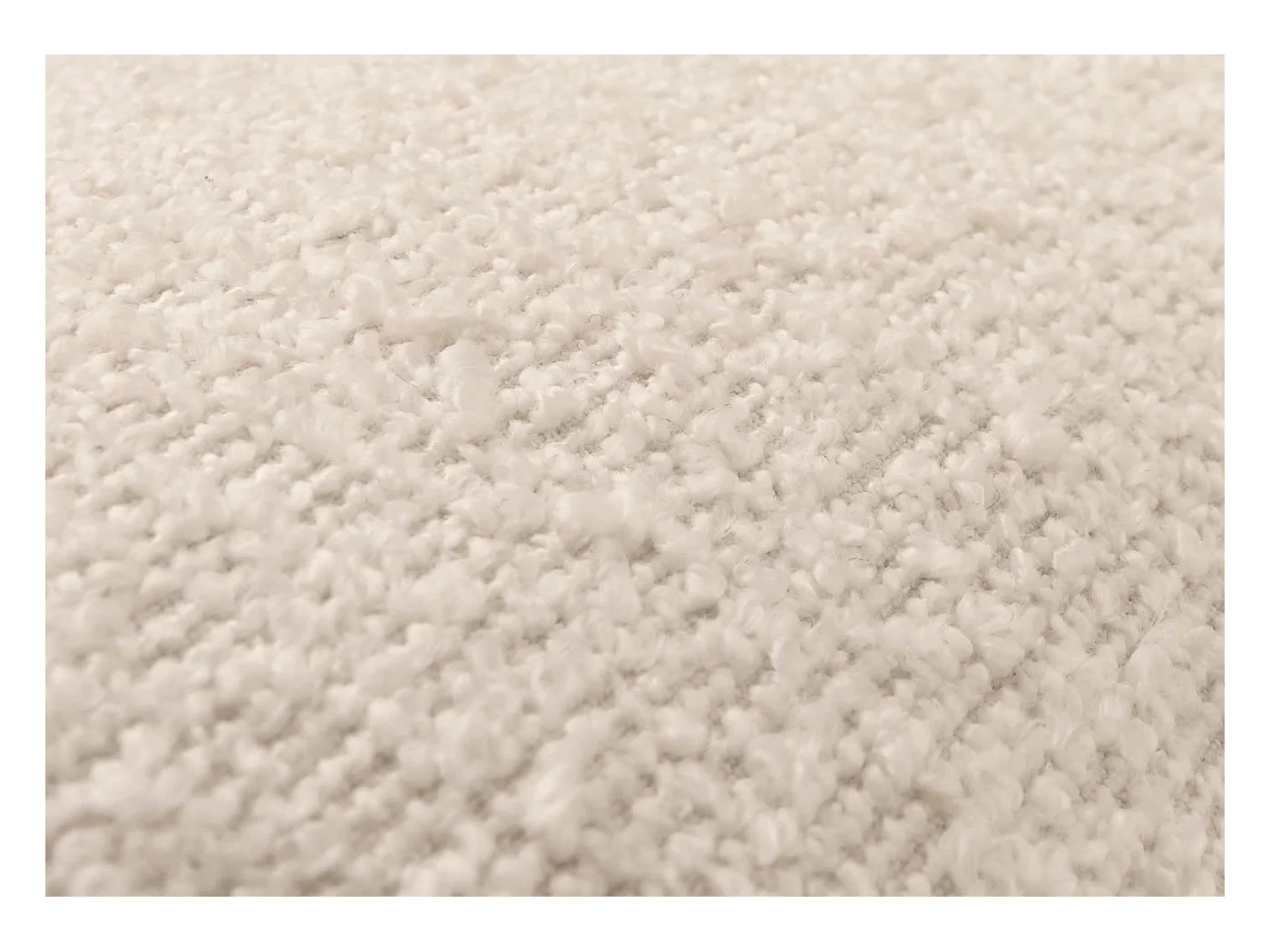 Chaise de salle à manger MCW-G66 Bouclé (lot de 6),  blanc crème, avec accoudoirs